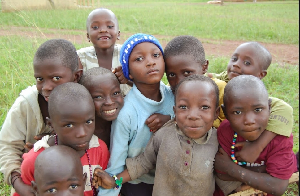 Children participating in a community education program